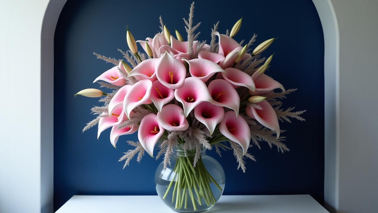 Composition florale architecturale symbolisant la structure et la clarté